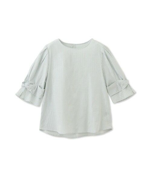 LAUTREAMONT / ロートレアモン シャツ・ブラウス | 【WEB限定】ラメストライプ袖タックブラウス ≪手洗い可能≫ | 詳細9