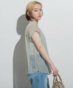 【EL028】　ロートレアモン　ブラウス　ヴィンテージ　アート柄　ボタニカル柄 生地60ローン 花柄 ボタニカル おしゃれ アレット □ 布 国産