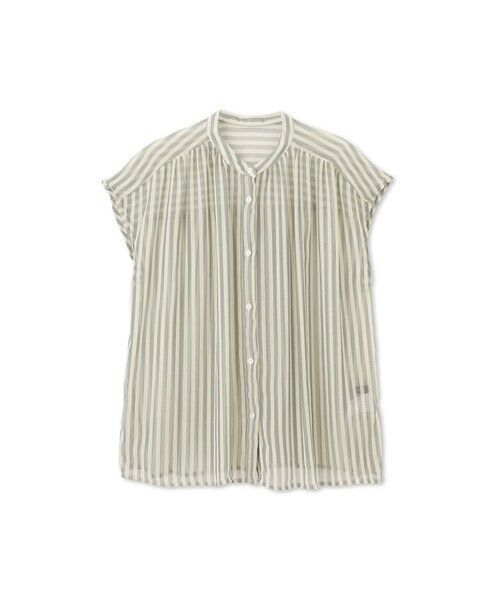 LAUTREAMONT / ロートレアモン シャツ・ブラウス | 【WEB限定】シアーストライプクルーネックブラウス≪手洗い可能≫ | 詳細7