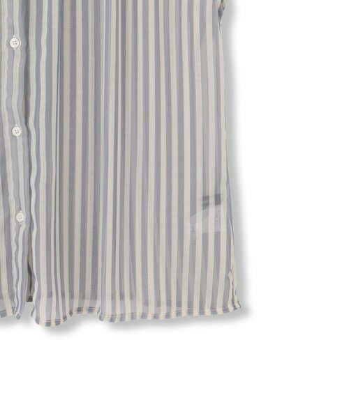 LAUTREAMONT / ロートレアモン シャツ・ブラウス | 【WEB限定】シアーストライプクルーネックブラウス≪手洗い可能≫ | 詳細16