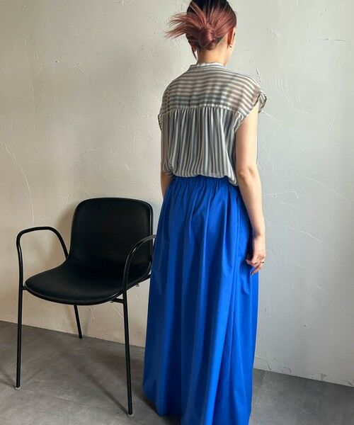 LAUTREAMONT / ロートレアモン シャツ・ブラウス | 【WEB限定】シアーストライプクルーネックブラウス≪手洗い可能≫ | 詳細9