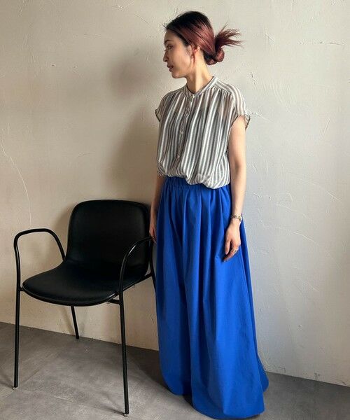 LAUTREAMONT / ロートレアモン シャツ・ブラウス | 【WEB限定】シアーストライプクルーネックブラウス≪手洗い可能≫ | 詳細10