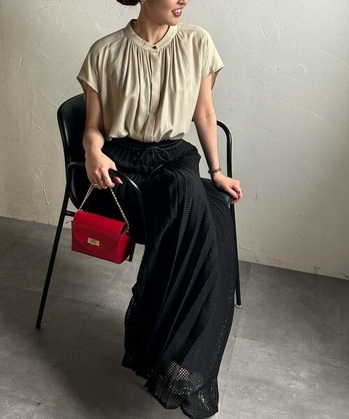 LAUTREAMONT / ロートレアモン シャツ・ブラウス | 【WEB限定】TRスバンブラウス≪手洗い可能≫ | 詳細9