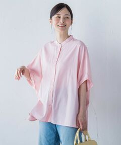 ブラウス シャツ クラシックボウタイプリントブラウス「洗濯機で洗える」 レディース any FAM ブラウス シャツ 「洗濯機可」ボウタイブラウス