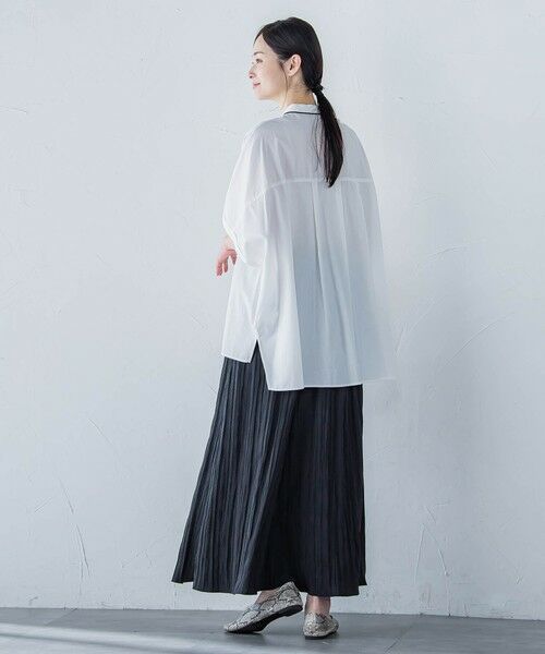 LAUTREAMONT / ロートレアモン シャツ・ブラウス | 【WEB限定】フランスアヤロングブラウス≪手洗い可能≫ | 詳細5