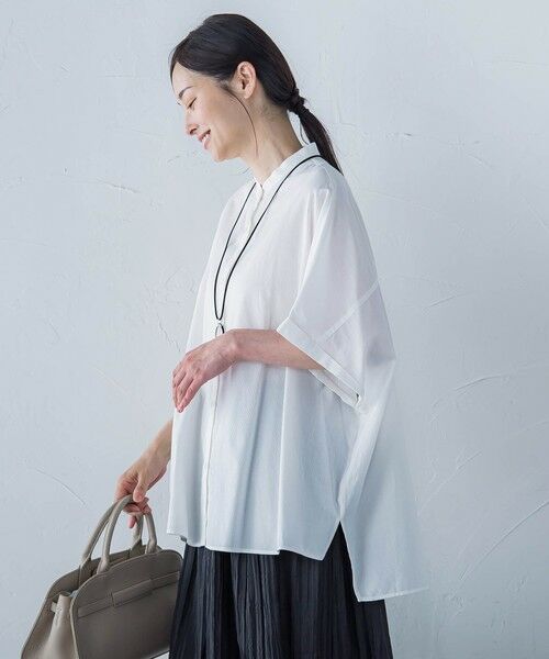 LAUTREAMONT / ロートレアモン シャツ・ブラウス | 【WEB限定】フランスアヤロングブラウス≪手洗い可能≫ | 詳細2