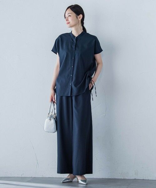 LAUTREAMONT / ロートレアモン シャツ・ブラウス | 【WEB限定】フィルムストライプギャザーブラウス ≪手洗い可能≫ | 詳細3