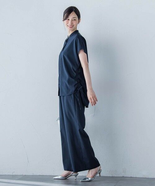 LAUTREAMONT / ロートレアモン シャツ・ブラウス | 【WEB限定】フィルムストライプギャザーブラウス ≪手洗い可能≫ | 詳細4