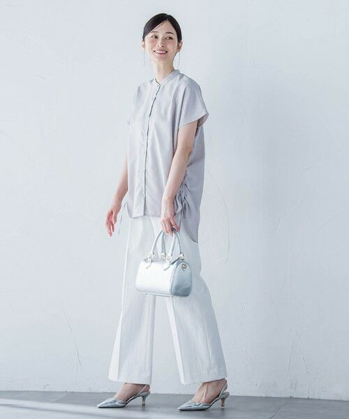 LAUTREAMONT / ロートレアモン シャツ・ブラウス | 【WEB限定】フィルムストライプギャザーブラウス ≪手洗い可能≫ | 詳細10