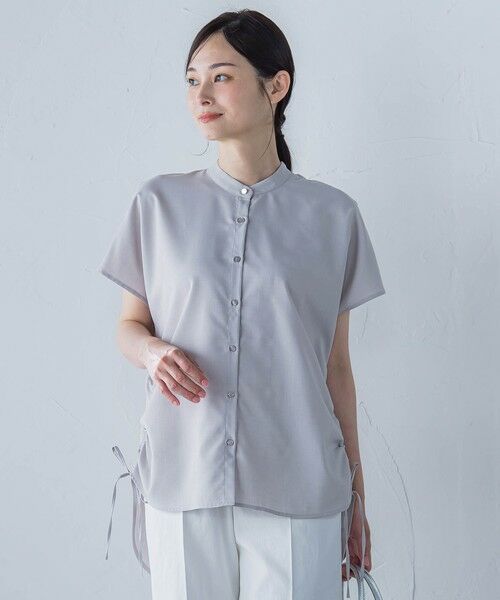 LAUTREAMONT / ロートレアモン シャツ・ブラウス | 【WEB限定】フィルムストライプギャザーブラウス ≪手洗い可能≫ | 詳細15