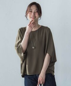 LAUTREAMONT / ロートレアモン シャツ・ブラウス | 【WEB限定】サテンフィールドレープブラウス≪セットアップ対応/洗濯機で洗える≫