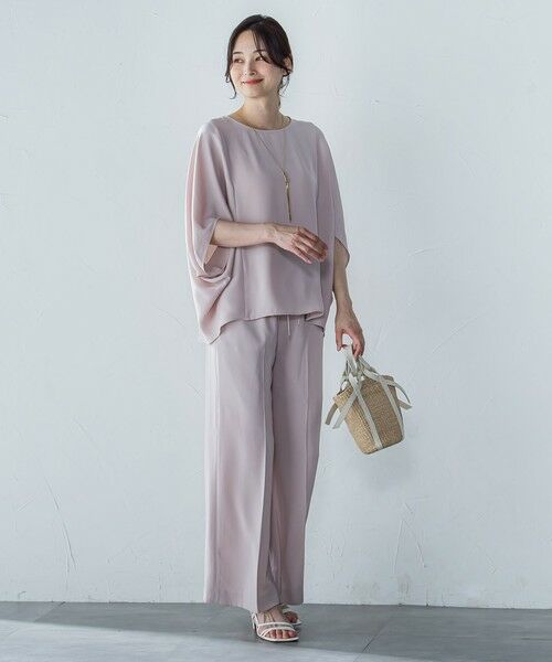 LAUTREAMONT / ロートレアモン シャツ・ブラウス | 【WEB限定】サテンフィールドレープブラウス≪セットアップ対応/洗濯機で洗える≫ | 詳細7