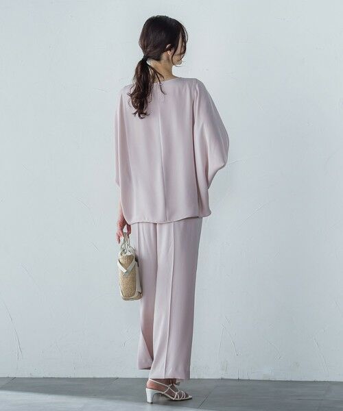 LAUTREAMONT / ロートレアモン シャツ・ブラウス | 【WEB限定】サテンフィールドレープブラウス≪セットアップ対応/洗濯機で洗える≫ | 詳細8