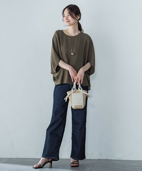 LAUTREAMONT / ロートレアモン シャツ・ブラウス | 【WEB限定】サテンフィールドレープブラウス≪セットアップ対応/洗濯機で洗える≫ | 詳細18