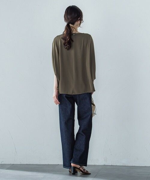 LAUTREAMONT / ロートレアモン シャツ・ブラウス | 【WEB限定】サテンフィールドレープブラウス≪セットアップ対応/洗濯機で洗える≫ | 詳細19