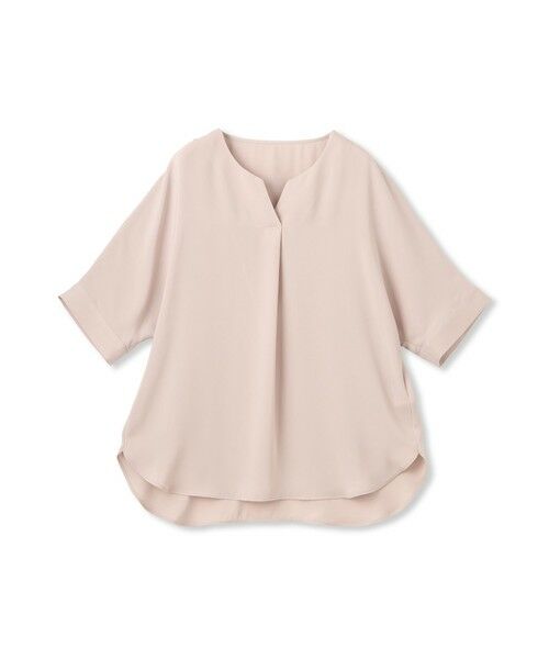 LAUTREAMONT / ロートレアモン シャツ・ブラウス | 【WEB限定】サテンフィールキーネックブラウス≪セットアップ対応/洗濯機で洗える≫ | 詳細11