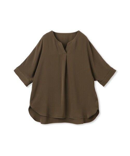 LAUTREAMONT / ロートレアモン シャツ・ブラウス | 【WEB限定】サテンフィールキーネックブラウス≪セットアップ対応/洗濯機で洗える≫ | 詳細26