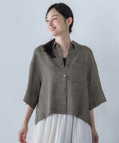 LAUTREAMONT / ロートレアモン シャツ・ブラウス | エアブリーズクロップドシャツ≪洗濯機で洗える≫