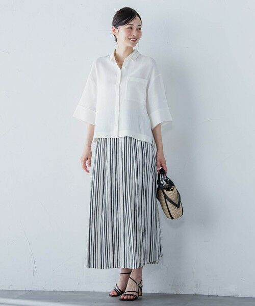 LAUTREAMONT / ロートレアモン シャツ・ブラウス | エアブリーズクロップドシャツ≪洗濯機で洗える≫ | 詳細2