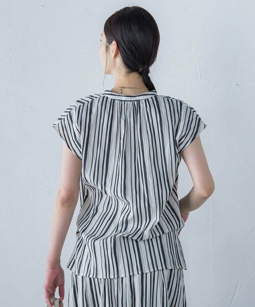 LAUTREAMONT / ロートレアモン シャツ・ブラウス | ワッシャーストライプブラウス≪手洗い可能≫ | 詳細1