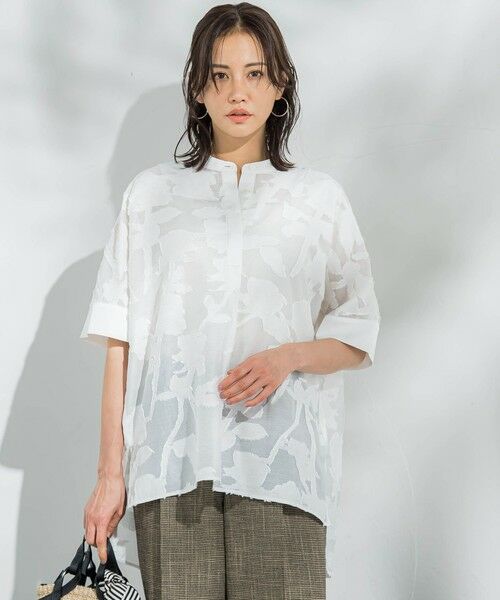 LAUTREAMONT / ロートレアモン シャツ・ブラウス | シアージャガードブラウス≪手洗い可能≫ | 詳細1