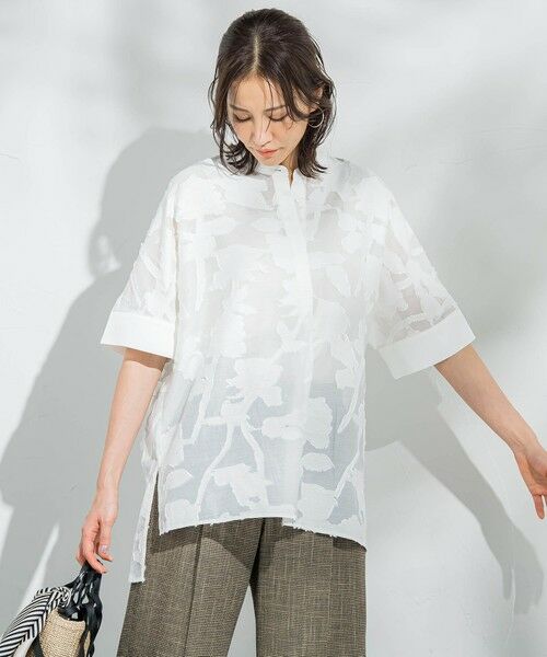 LAUTREAMONT / ロートレアモン シャツ・ブラウス | シアージャガードブラウス≪手洗い可能≫ | 詳細2