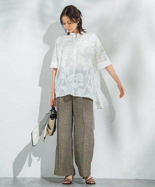 LAUTREAMONT / ロートレアモン シャツ・ブラウス | シアージャガードブラウス≪手洗い可能≫ | 詳細3