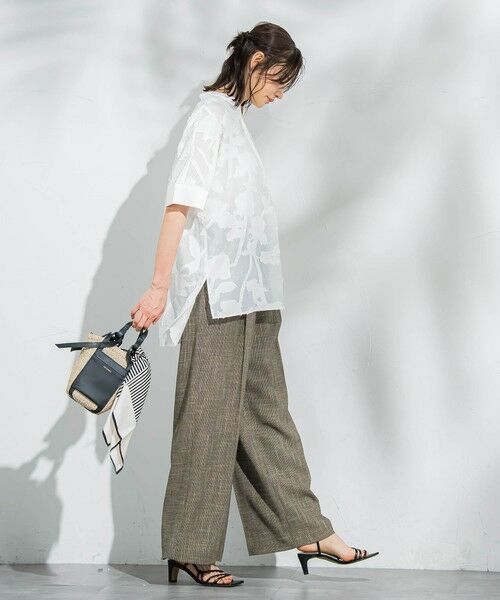 LAUTREAMONT / ロートレアモン シャツ・ブラウス | シアージャガードブラウス≪手洗い可能≫ | 詳細6