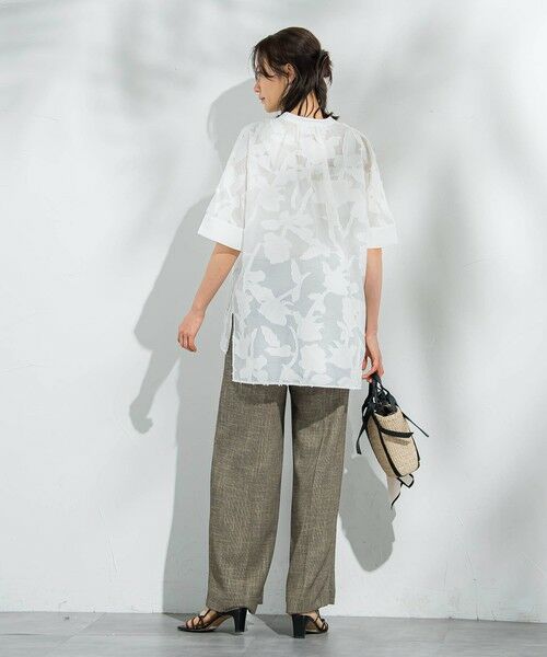 LAUTREAMONT / ロートレアモン シャツ・ブラウス | シアージャガードブラウス≪手洗い可能≫ | 詳細7