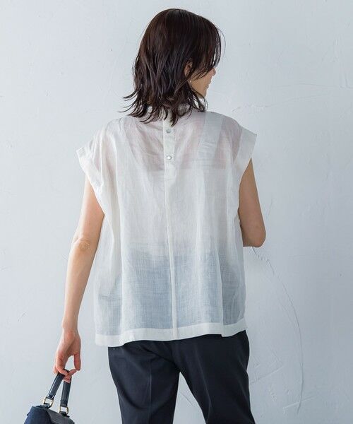 LAUTREAMONT / ロートレアモン シャツ・ブラウス | シアーリネンピンタックブラウス | 詳細1