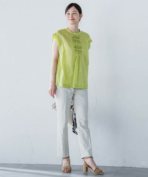 LAUTREAMONT / ロートレアモン シャツ・ブラウス | シアーリネンピンタックブラウス | 詳細8