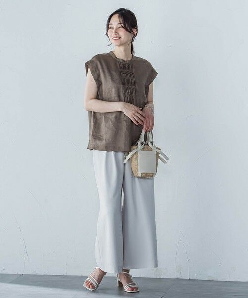 LAUTREAMONT / ロートレアモン シャツ・ブラウス | シアーリネンピンタックブラウス | 詳細14