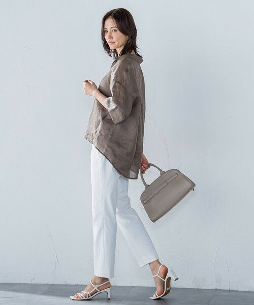 LAUTREAMONT / ロートレアモン シャツ・ブラウス | シアーリネンVネックブラウス≪手洗い可能≫ | 詳細19