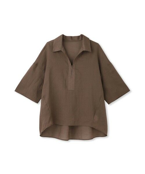 LAUTREAMONT / ロートレアモン シャツ・ブラウス | シアーリネンVネックブラウス≪手洗い可能≫ | 詳細20