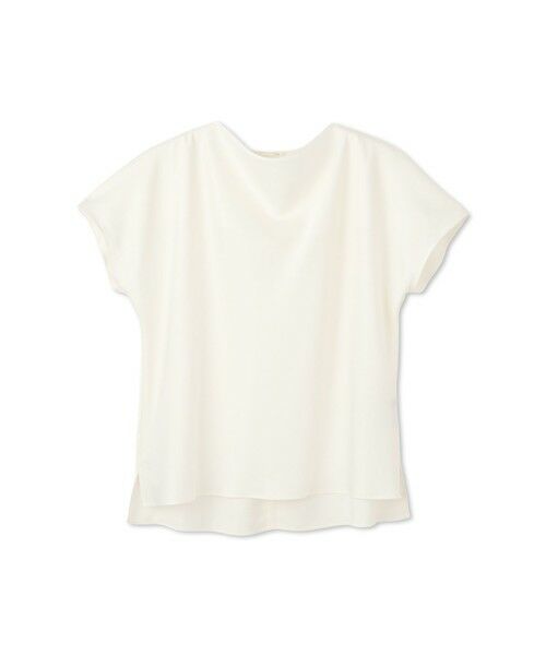 LAUTREAMONT / ロートレアモン シャツ・ブラウス | ドレープネックサテンブラウス≪手洗い可能≫ | 詳細1