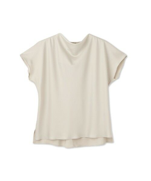 LAUTREAMONT / ロートレアモン シャツ・ブラウス | ドレープネックサテンブラウス≪手洗い可能≫ | 詳細9