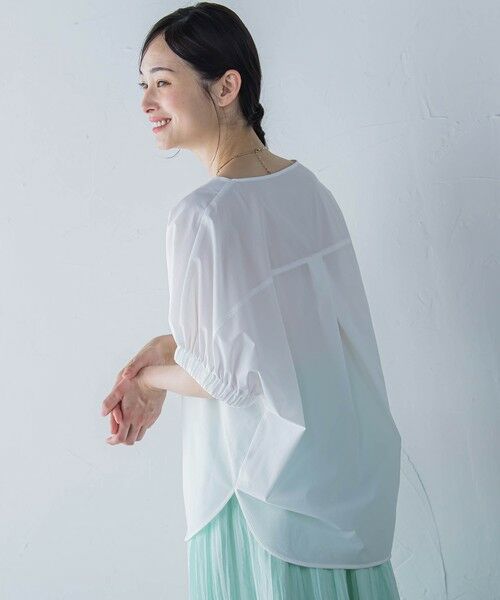 LAUTREAMONT / ロートレアモン シャツ・ブラウス | 【晴れ軽】撥水UVキーネックブラウス≪UV/接触冷感/撥水性/洗濯機で洗える≫ | 詳細1