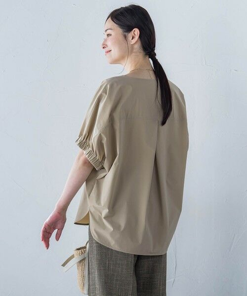 LAUTREAMONT / ロートレアモン シャツ・ブラウス | 【晴れ軽】撥水UVキーネックブラウス≪UV/接触冷感/撥水性/洗濯機で洗える≫ | 詳細22