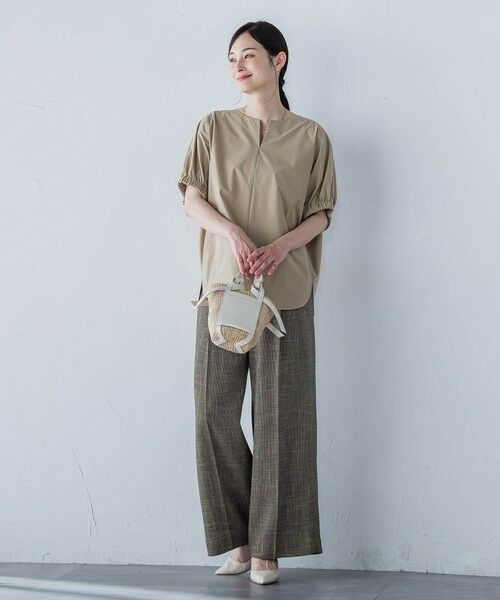 LAUTREAMONT / ロートレアモン シャツ・ブラウス | 【晴れ軽】撥水UVキーネックブラウス≪UV/接触冷感/撥水性/洗濯機で洗える≫ | 詳細23