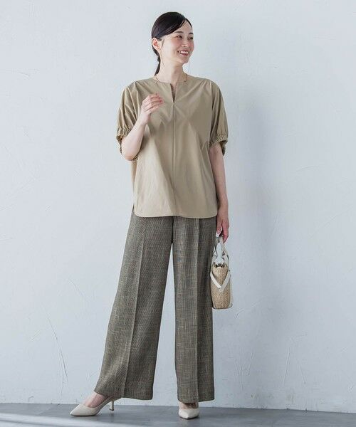 LAUTREAMONT / ロートレアモン シャツ・ブラウス | 【晴れ軽】撥水UVキーネックブラウス≪UV/接触冷感/撥水性/洗濯機で洗える≫ | 詳細24