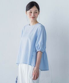 LAUTREAMONT / ロートレアモン シャツ・ブラウス | サッカーペプラムブラウス≪手洗い可能≫