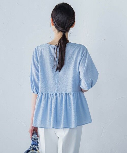 LAUTREAMONT / ロートレアモン シャツ・ブラウス | サッカーペプラムブラウス≪手洗い可能≫ | 詳細8