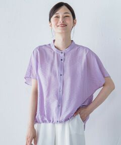 LAUTREAMONT / ロートレアモン シャツ・ブラウス | シアードロストフレンチスリーブシャツ≪洗濯機で洗える≫