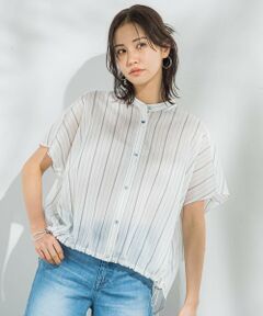 LAUTREAMONT / ロートレアモン シャツ・ブラウス | シアードロストフレンチスリーブシャツ≪洗濯機で洗える≫