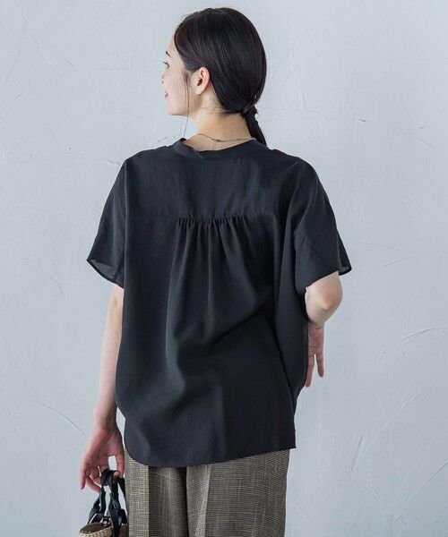 LAUTREAMONT / ロートレアモン シャツ・ブラウス | シアードロストフレンチスリーブシャツ≪洗濯機で洗える≫ | 詳細2