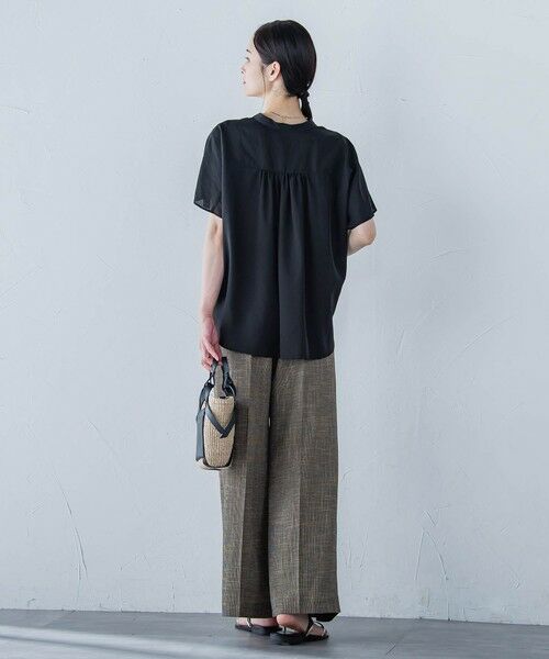 LAUTREAMONT / ロートレアモン シャツ・ブラウス | シアードロストフレンチスリーブシャツ≪洗濯機で洗える≫ | 詳細4