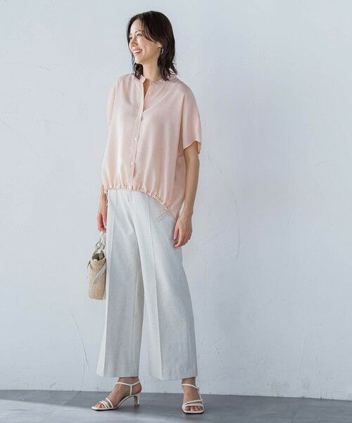 LAUTREAMONT / ロートレアモン シャツ・ブラウス | シアードロストフレンチスリーブシャツ≪洗濯機で洗える≫ | 詳細8