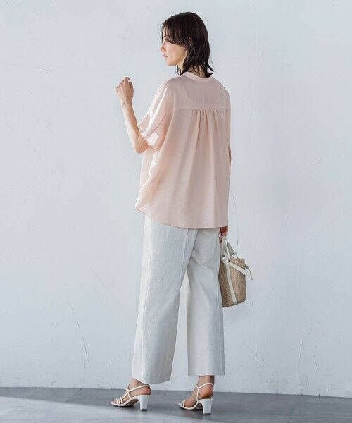 LAUTREAMONT / ロートレアモン シャツ・ブラウス | シアードロストフレンチスリーブシャツ≪洗濯機で洗える≫ | 詳細9