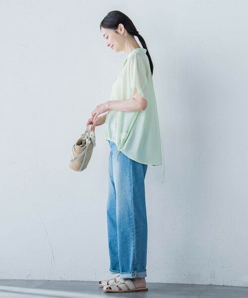 LAUTREAMONT / ロートレアモン シャツ・ブラウス | シアードロストフレンチスリーブシャツ≪洗濯機で洗える≫ | 詳細13