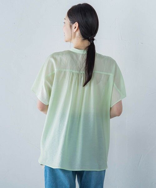 LAUTREAMONT / ロートレアモン シャツ・ブラウス | シアードロストフレンチスリーブシャツ≪洗濯機で洗える≫ | 詳細11